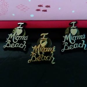 Vintage I lOVE MIAMI BEACH pins